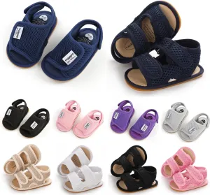 HIUARA Infant Baby Boys Girls Summer Beach Sandals Non Slip Soft Rubber Sole Toddler Outdoor Open-Toe First Walker Shoes