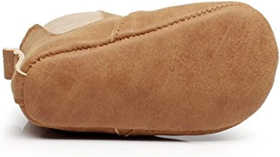 HONGTEYA Baby Booties Toddler Moccasin Warm Winter Shoes Infant Newborn Boys Girls Boots Soft Soled Anti-Slip Baby Shoes Fleece Cozy Crib Shoes First Walker Shoes