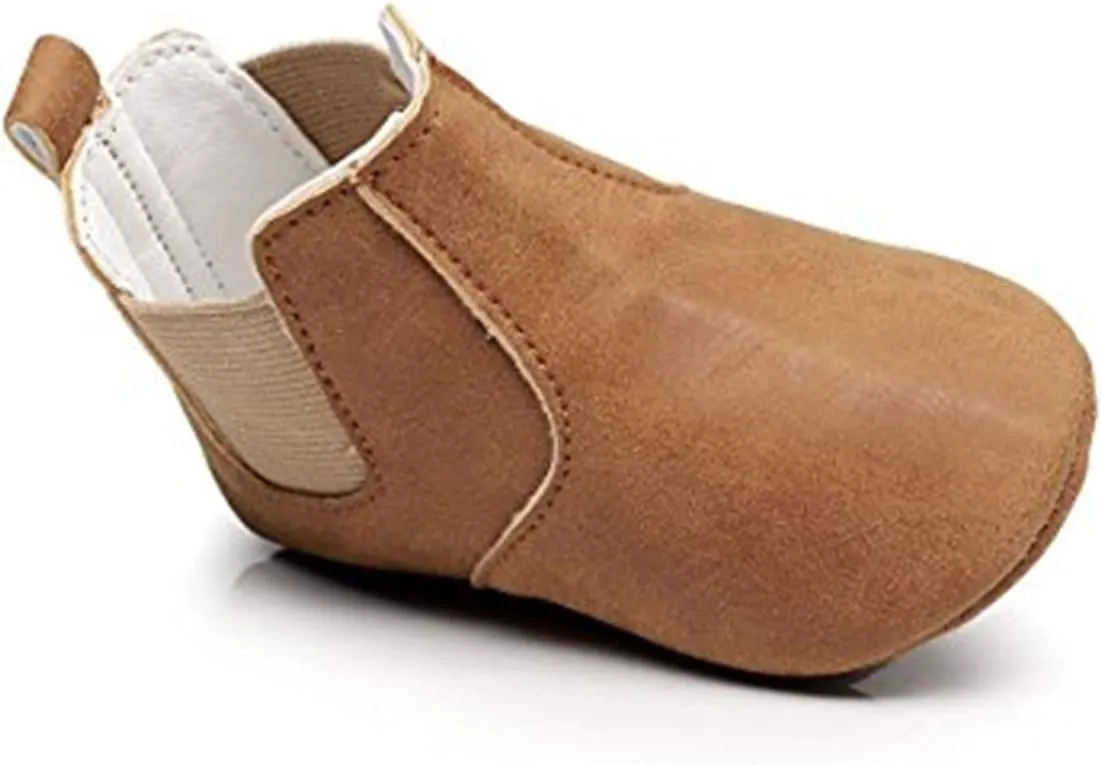 HONGTEYA Baby Booties Toddler Moccasin Warm Winter Shoes Infant Newborn Boys Girls Boots Soft Soled Anti-Slip Baby Shoes Fleece Cozy Crib Shoes First Walker Shoes