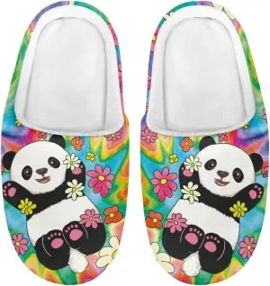 Howilath Boys Girls Warm Slippers Animals Print Kids Winter Indoor Household Shoes