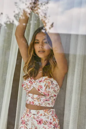 Hydra Top / White Floral