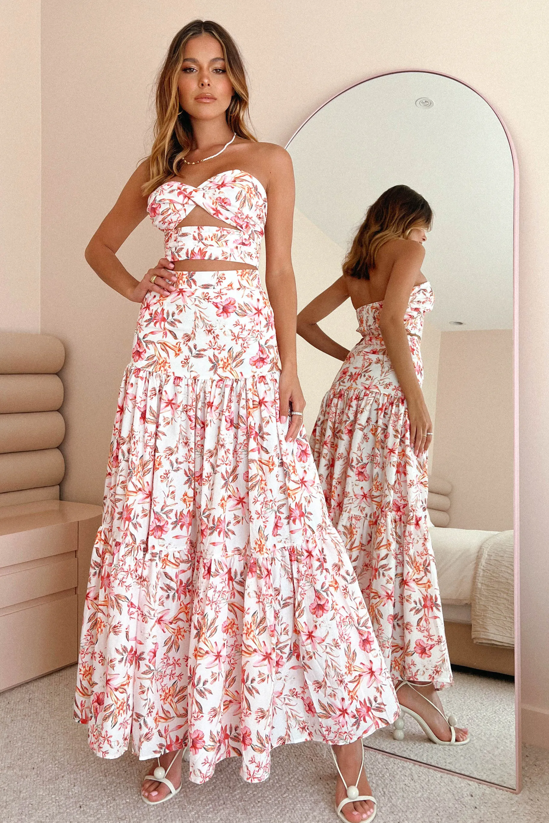 Hydra Top / White Floral