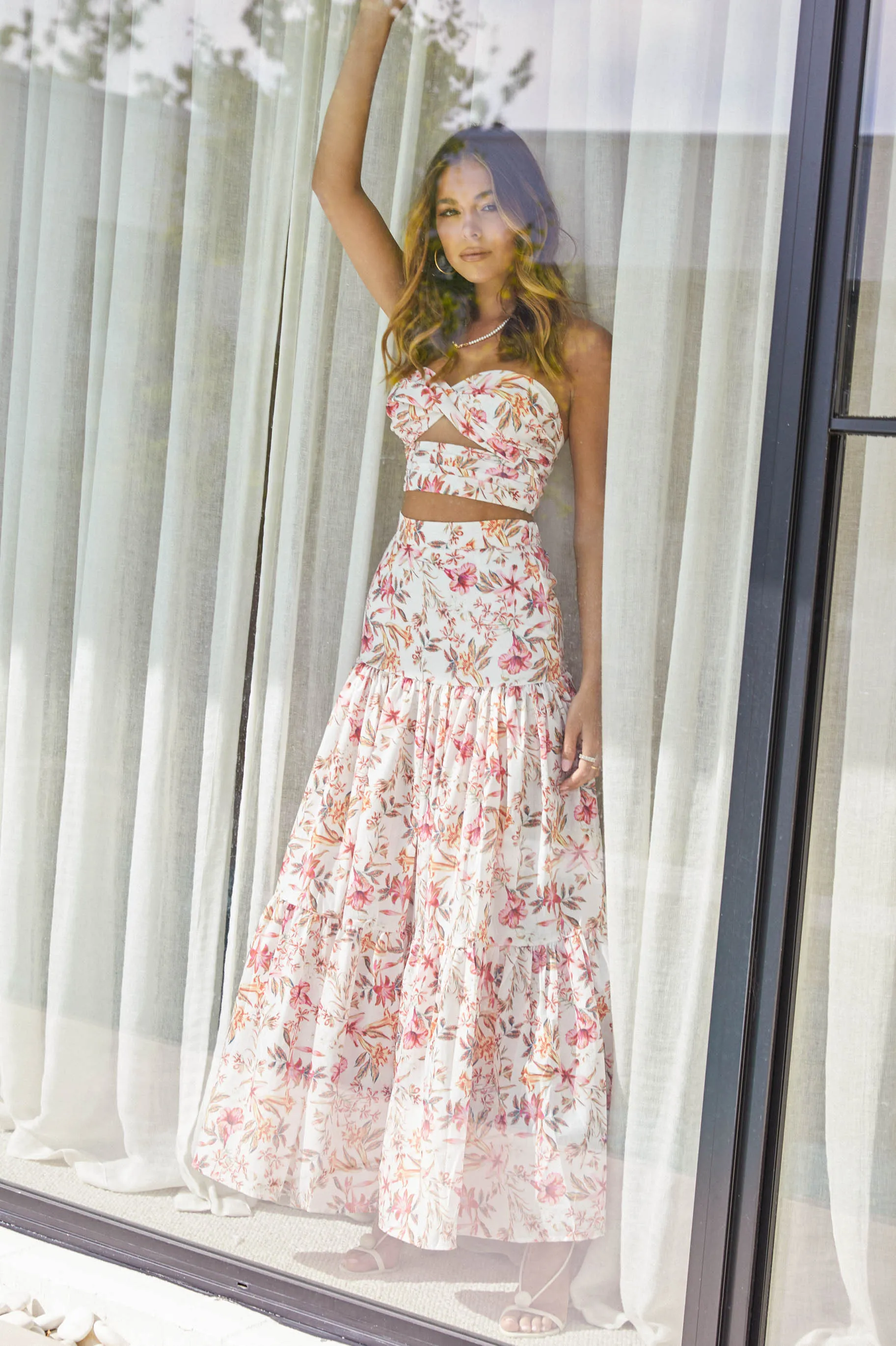 Hydra Top / White Floral
