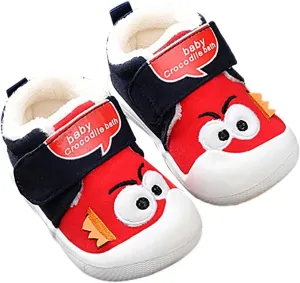Infant Baby Boy Girl Sneakers Fall and Winter Soft Sole Non Slip Padded Cotton Shoes Infant Size 5 Shoes Boys