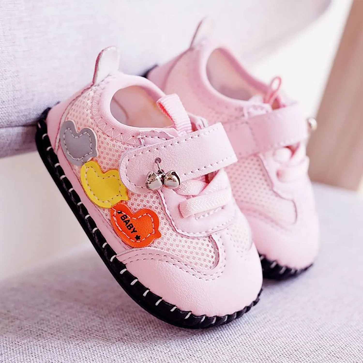 Infant Baby Girl Boy High Ankle Sandals Rubber Sole PU Leather Mesh Toddler Outdoor Softy Shoes for Travel