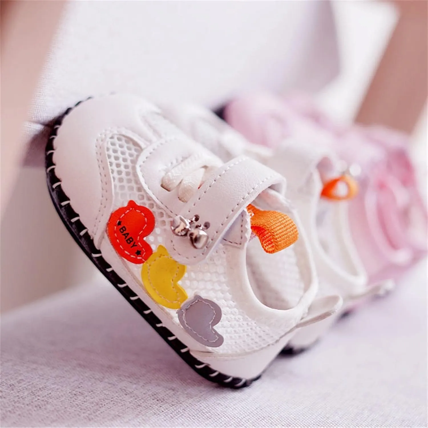 Infant Baby Girl Boy High Ankle Sandals Rubber Sole PU Leather Mesh Toddler Outdoor Softy Shoes for Travel
