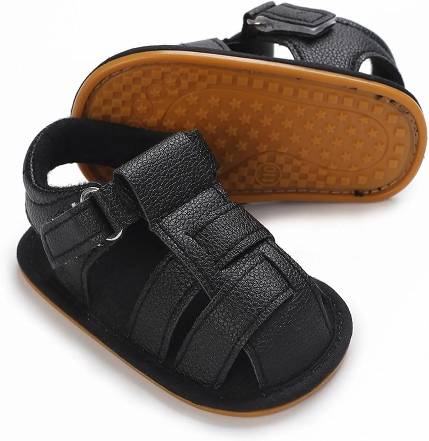 Infant Baby Girl Boy Sandals Summer Beach Outdoor Soft Rubber Sole Toddler First Walking Shoes