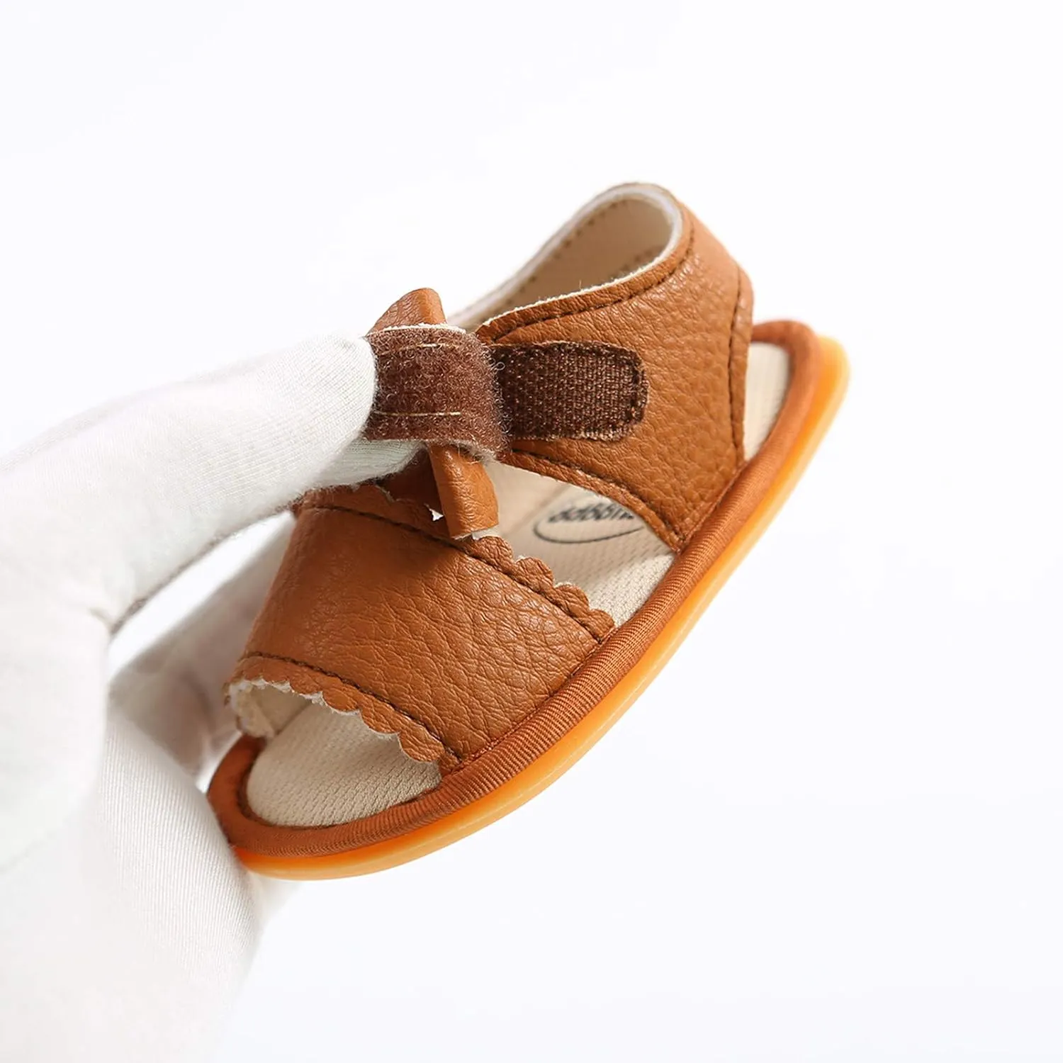Infant Baby Girls Boys Sandals Summer Bowknot Crib Shoes Toddler Pu Leather Flower Dress Flat First Toddler Indoor Shoe