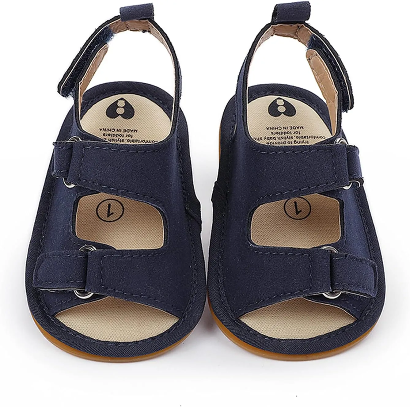 Infant Baby Girls Boys Soft Summer Sandals Casual Shoe Anti Slip Rubber Sole Outdoor Flats Toddler First Walker Shoes (Blue-02#e, 0-6 Months)