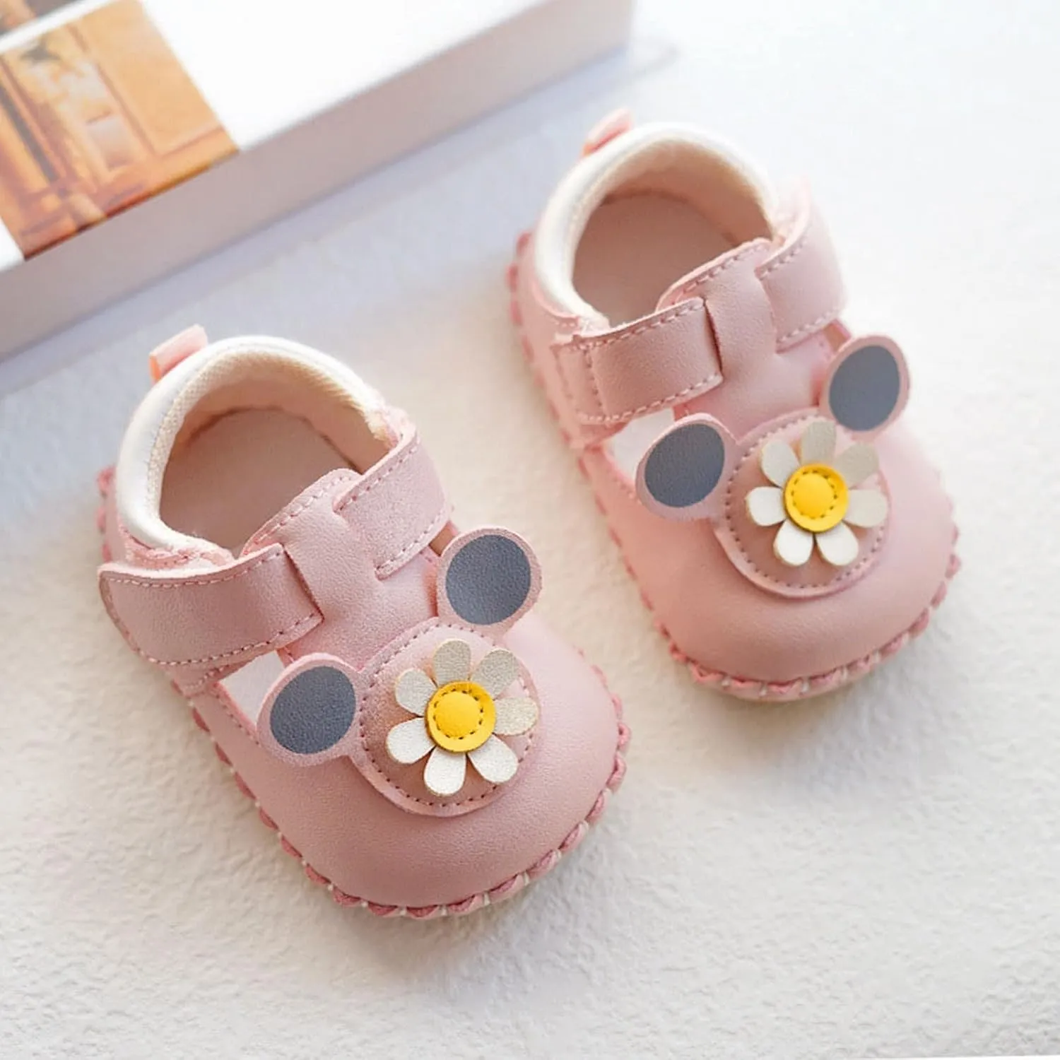 Infant Baby Girls Shoes Soft Sole Princess Wedding Dress Mary Jane Newborn Light Baby Sneaker Toddler Girls Shoes