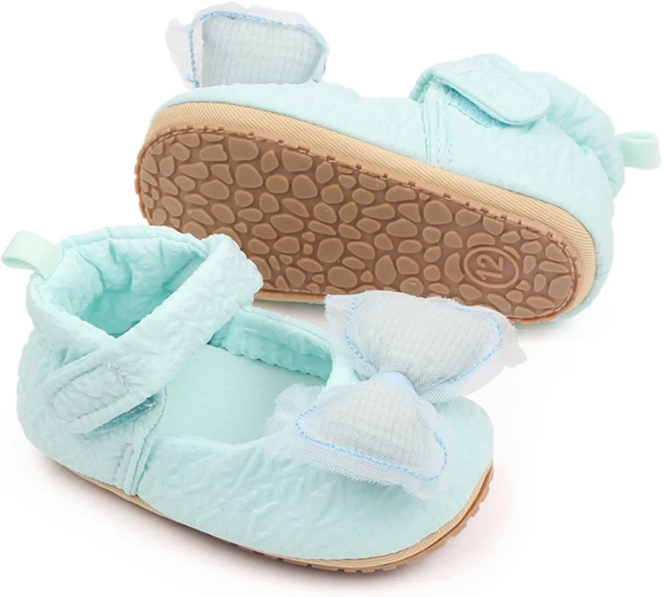 Infant Baby Newborn Sneakers Girls Cute Bow Cartoon Shoes Walking Shoes Flat Shoes Dress Shoes Crib Shoes
