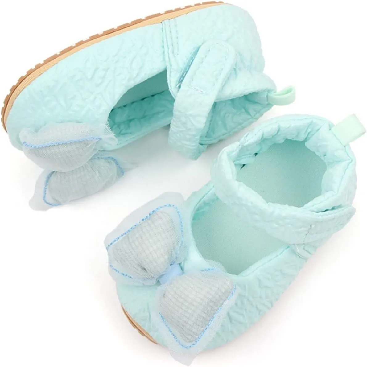 Infant Baby Newborn Sneakers Girls Cute Bow Cartoon Shoes Walking Shoes Flat Shoes Dress Shoes Crib Shoes