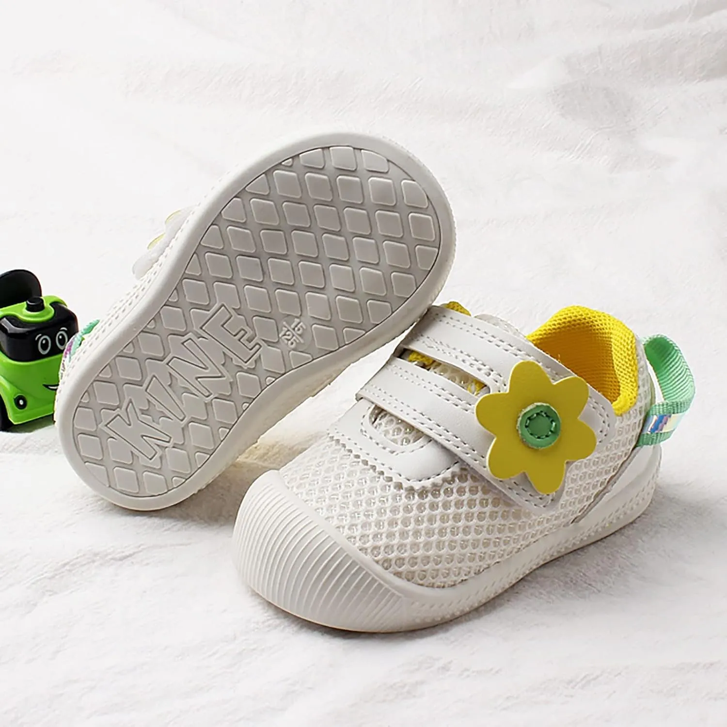 Infant Baby Walking Shoes Grid Soft Non Slip Casual Shoes Rubber Sole Outdoor Baby Walking Shoes