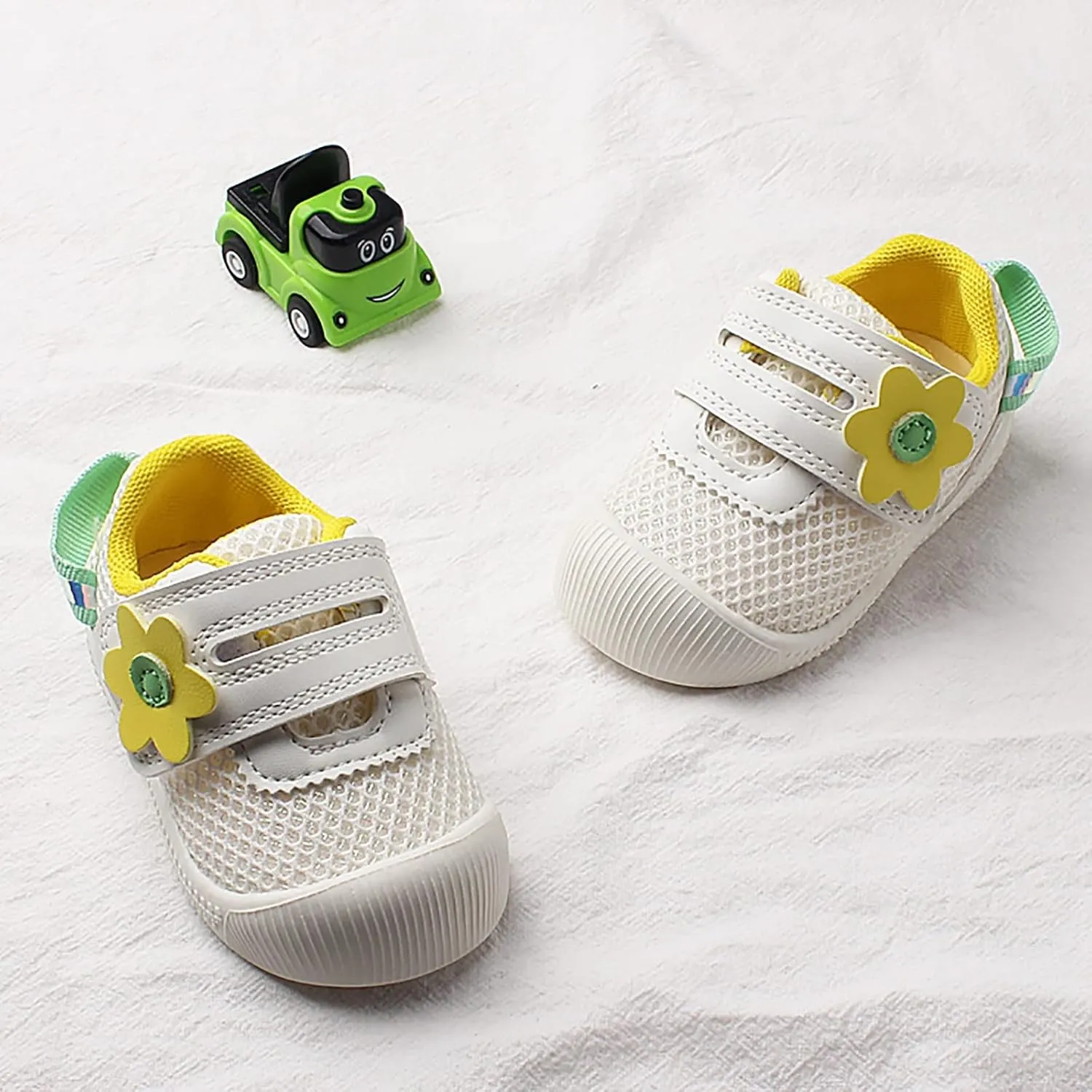 Infant Baby Walking Shoes Grid Soft Non Slip Casual Shoes Rubber Sole Outdoor Baby Walking Shoes