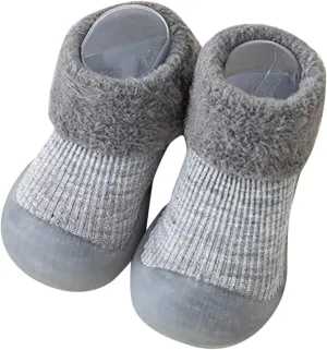 Infant Boys and Girls Indoor and Outdoor Sports Shoes Indoor First Walkers Casual Elastic Socks Shoes Cozy Baby Shoes