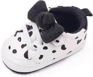 Infant Boys Baby Newborn Sneakers Girls Cute Bow PU Leather Lace Up Walking Shoes Flat Shoes Baby Shoes Boy