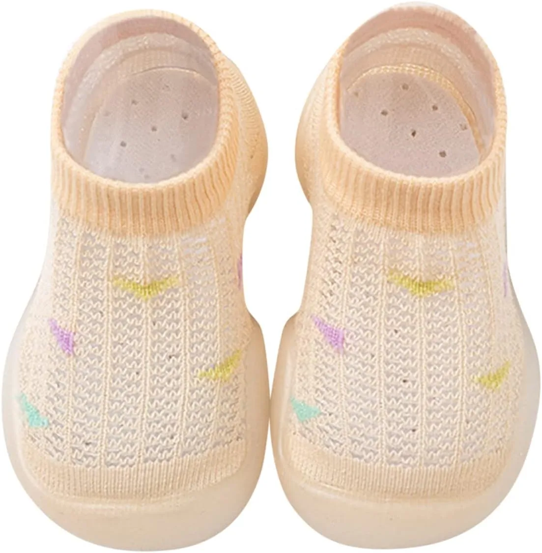 Infant Boys Girls Socks Shoes Toddler Breathable Mesh Floor Socks Non Slip Prewalker Shoes Toddler Wide Shoes Boys