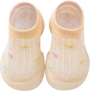 Infant Boys Girls Socks Shoes Toddler Breathable Mesh Floor Socks Non Slip Prewalker Shoes Toddler Wide Shoes Boys