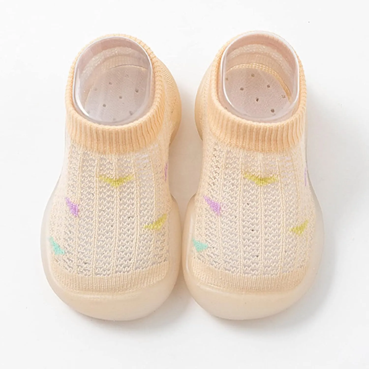 Infant Boys Girls Socks Shoes Toddler Breathable Mesh Floor Socks Non Slip Prewalker Shoes Toddler Wide Shoes Boys
