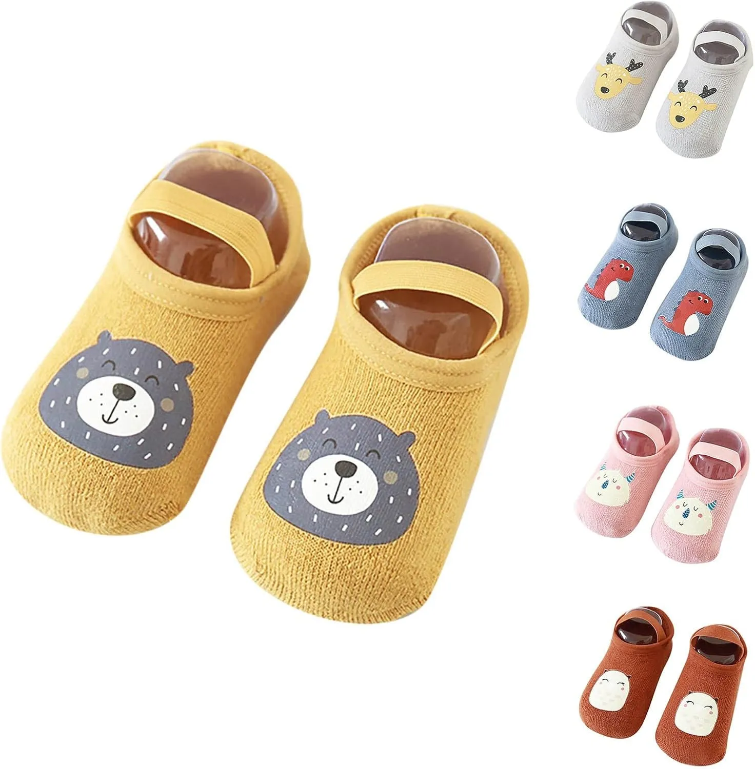 Infant Cute Cartoon Socks Shoes Baby Walking Shoes Boys and Girls Floor Sports Non Slip Warm Shoes Baby Sock Shoes