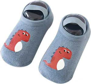 Infant Cute Cartoon Socks Shoes Baby Walking Shoes Boys and Girls Floor Sports Non Slip Warm Shoes Baby Sock Shoes