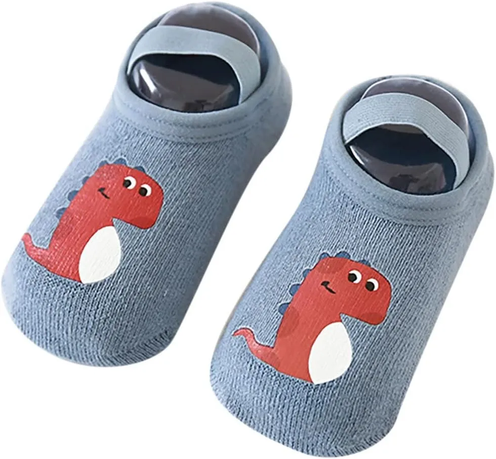 Infant Cute Cartoon Socks Shoes Baby Walking Shoes Boys and Girls Floor Sports Non Slip Warm Shoes Baby Sock Shoes