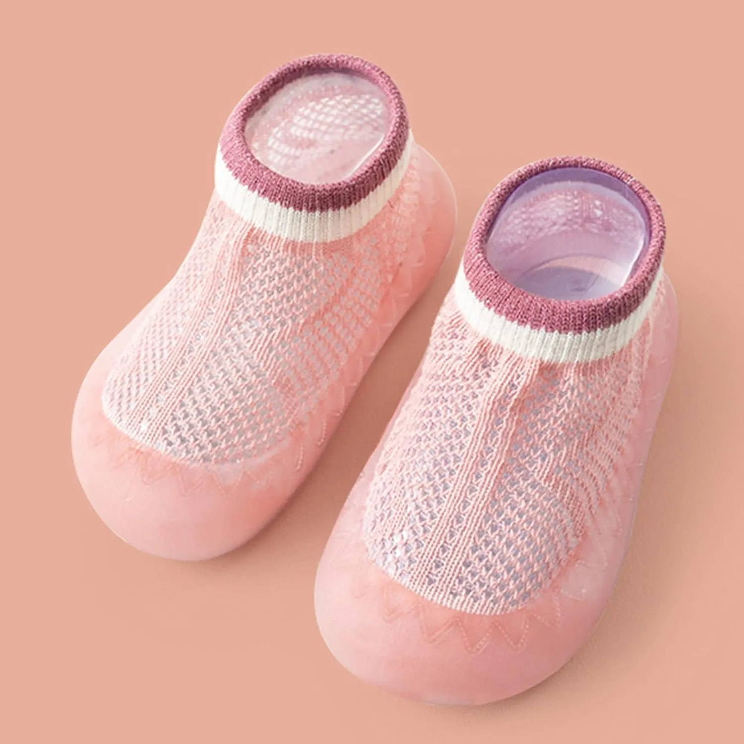 Infant Four Season Socks Shoes Sole Shoes Soft Toddler 0 to 36Months Socks Anklet Summer Solid Baby Rubber