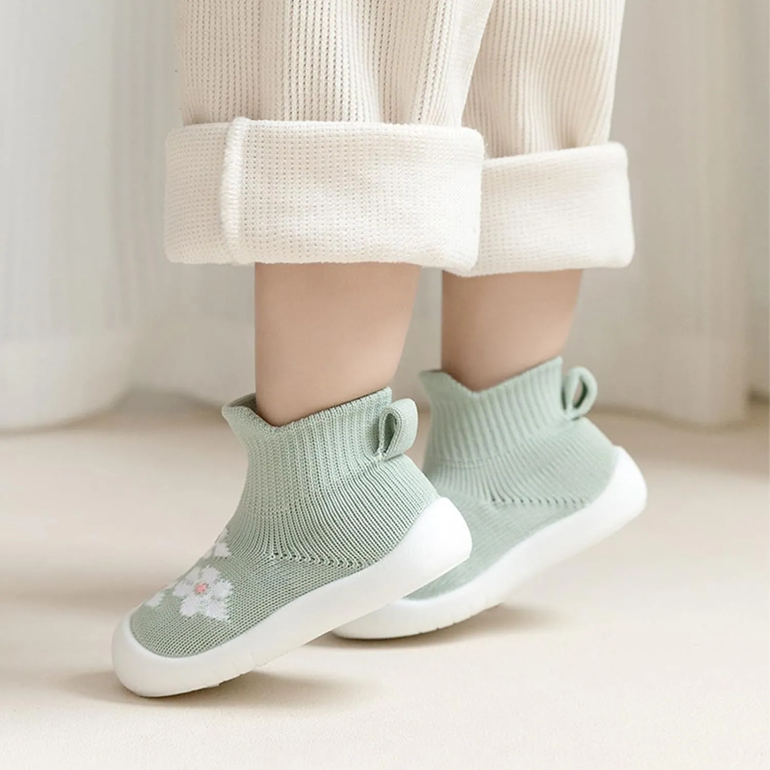 Infant Girls Boys Kids Leisure Shoes Mesh Soft Bottom Breathable Slip On Sport Shoes Socks Shoes Size 8 Girls Shoes