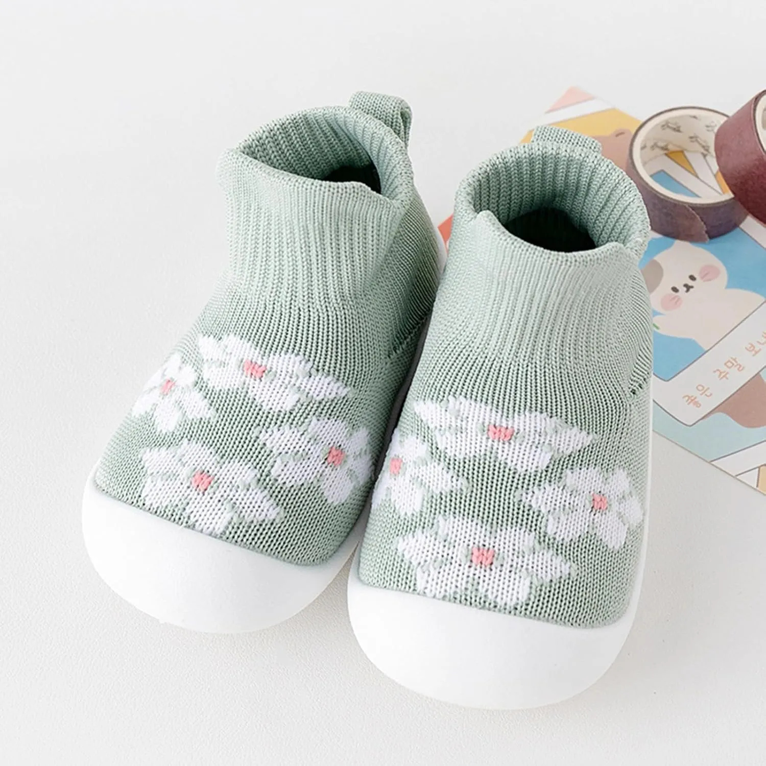 Infant Girls Boys Kids Leisure Shoes Mesh Soft Bottom Breathable Slip On Sport Shoes Socks Shoes Size 8 Girls Shoes