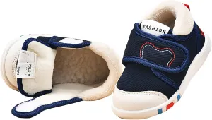 Infant Girls Boys Sports Shoes Fall and Winter Soft Bottom Non Slip Cotton Shoes Lightweight Toddler Canvas Shoes
