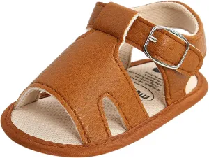 Infant Girls Cotton Rubber Sole Sandals Baby Soft Sole Non-Slip Boys Flat Walking Shoes Baby Shoes