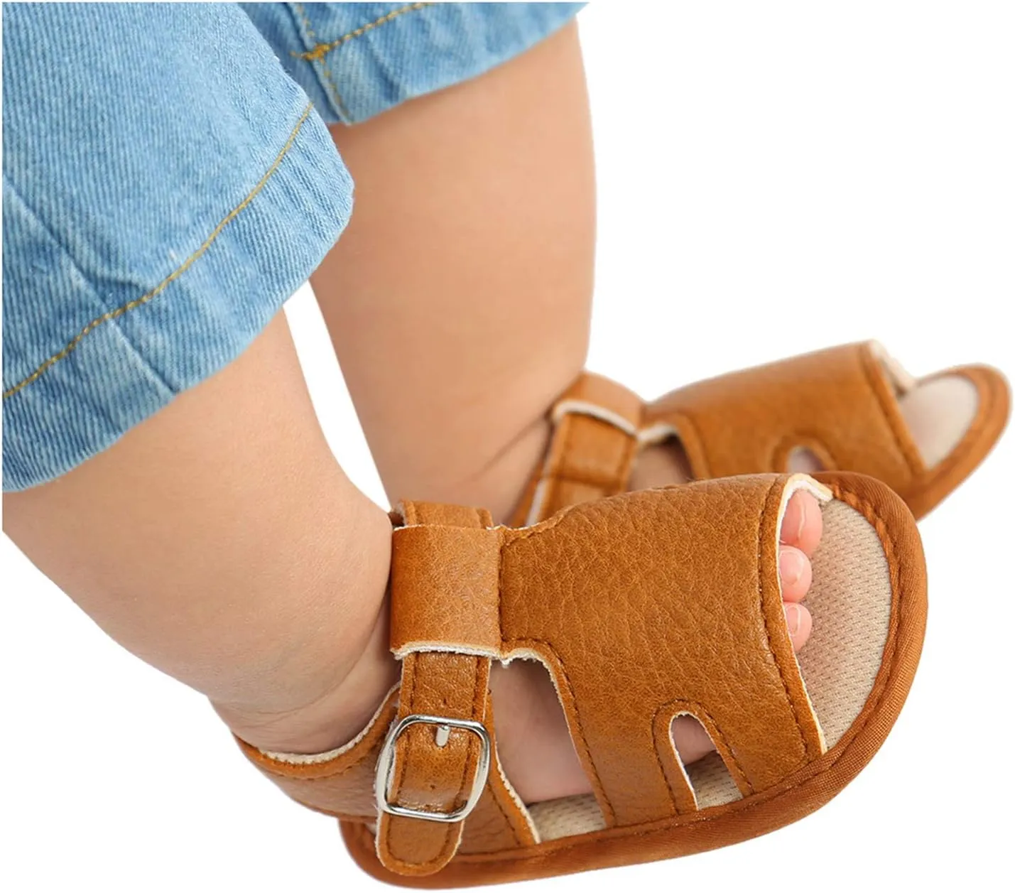 Infant Girls Cotton Rubber Sole Sandals Baby Soft Sole Non-Slip Boys Flat Walking Shoes Baby Shoes