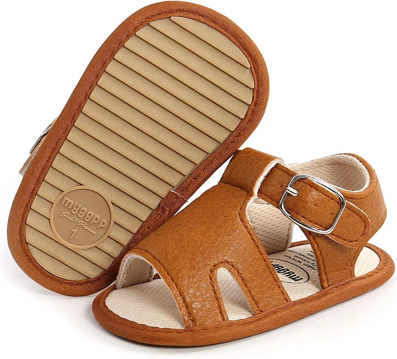Infant Girls Cotton Rubber Sole Sandals Baby Soft Sole Non-Slip Boys Flat Walking Shoes Baby Shoes