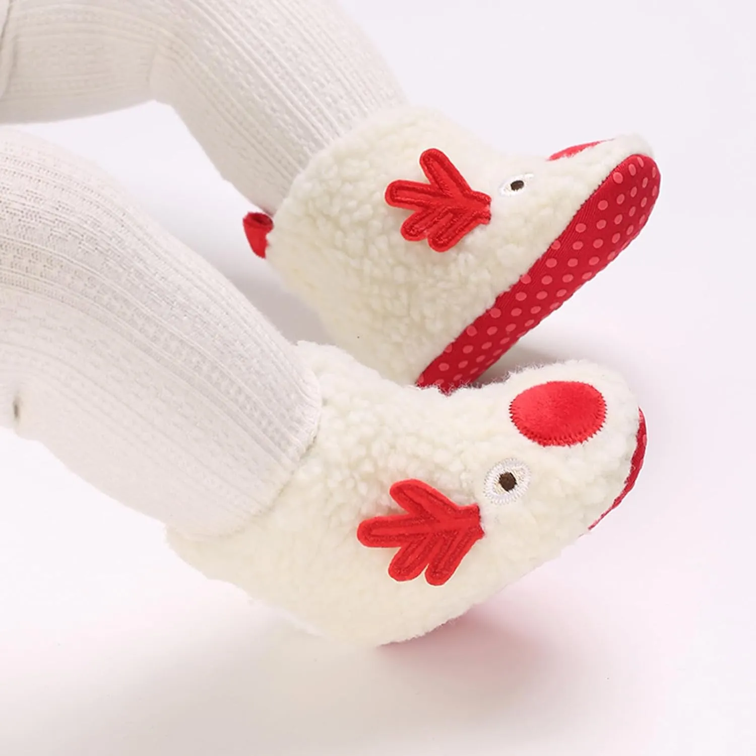 Infant Halloween Christmas Booties Soft Baby Pumpkin Santa Claus Winter Warm Fleece Slippers Snow Boots Crib Shoes