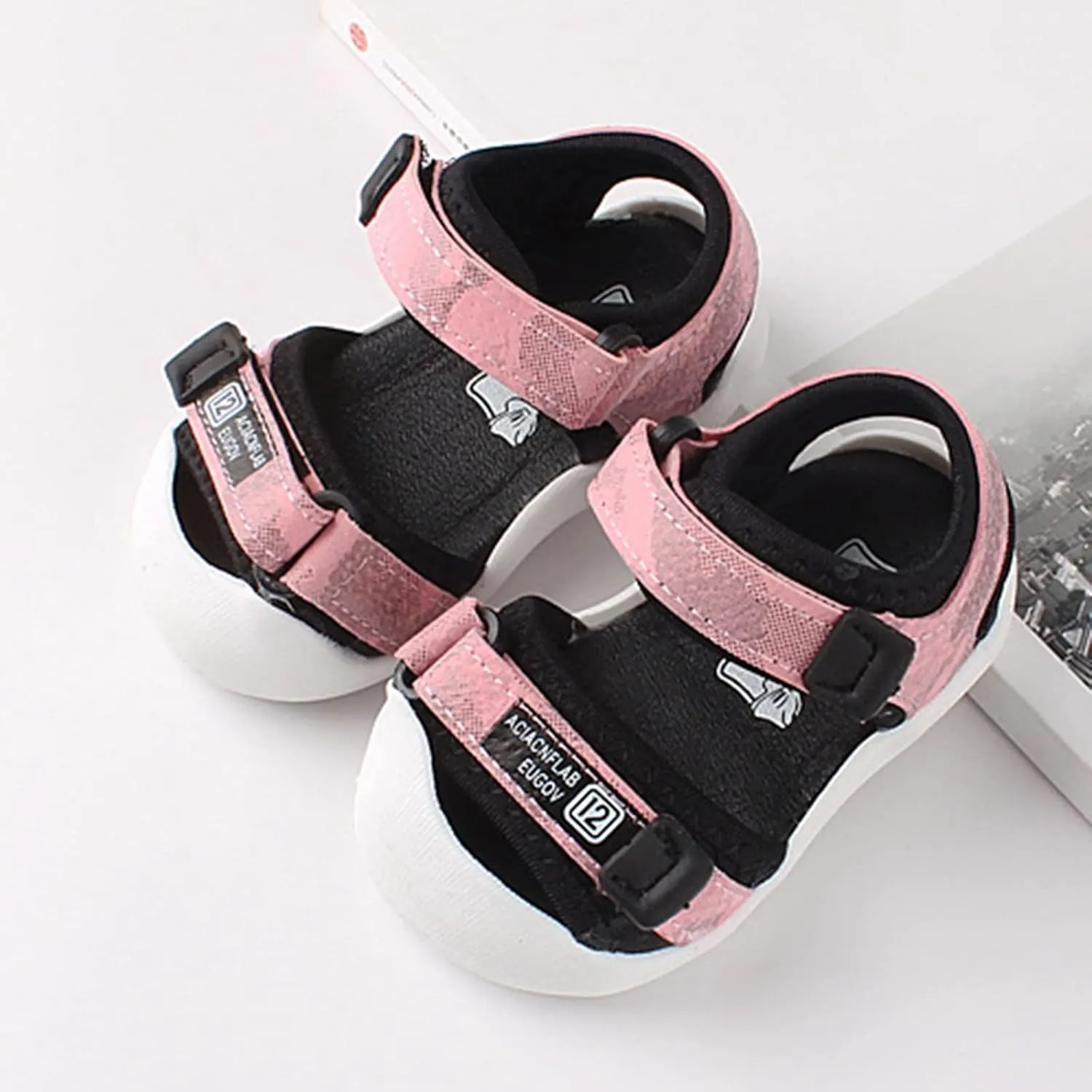 Infant Toddler Baby Girls Boys Shoes Sandals Newborn First Walkers Crib Shoes Athletic Soft Sole (Pink, 5 Infant)