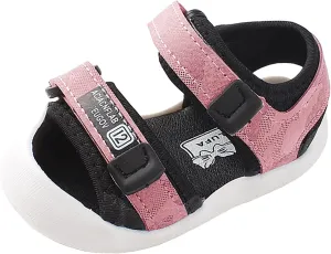 Infant Toddler Baby Girls Boys Shoes Sandals Newborn First Walkers Crib Shoes Athletic Soft Sole (Pink, 5 Infant)