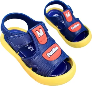 Infant Toddler Baby Girls Boys Shoes Sandals Outdoor First Walkers Soft Anti-Slip Sole Flat Shoes (Blue, 8 Toddler)