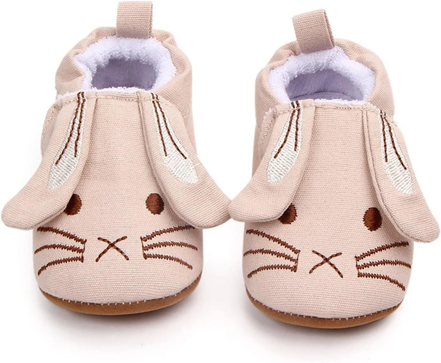 Infant Toddler Shoes Soft Sole Toddler Shoes 3D Little Ear Cartoon Embroidery Princess Shoes Toddler Girl Slides