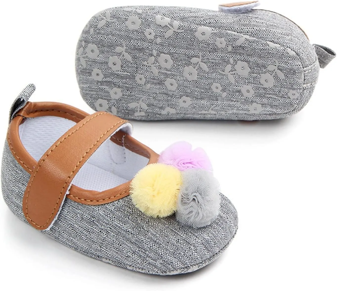 Infant Toddler Shoes Soft Sole Toddler Shoes Ball Hook Loop Breathable Princess Shoes Toddler Athletic Shoes