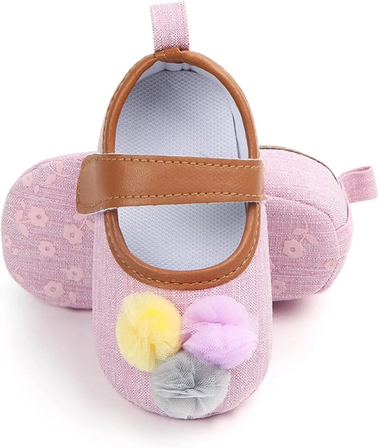 Infant Toddler Shoes Soft Sole Toddler Shoes Ball Hook Loop Breathable Princess Shoes Toddler Athletic Shoes