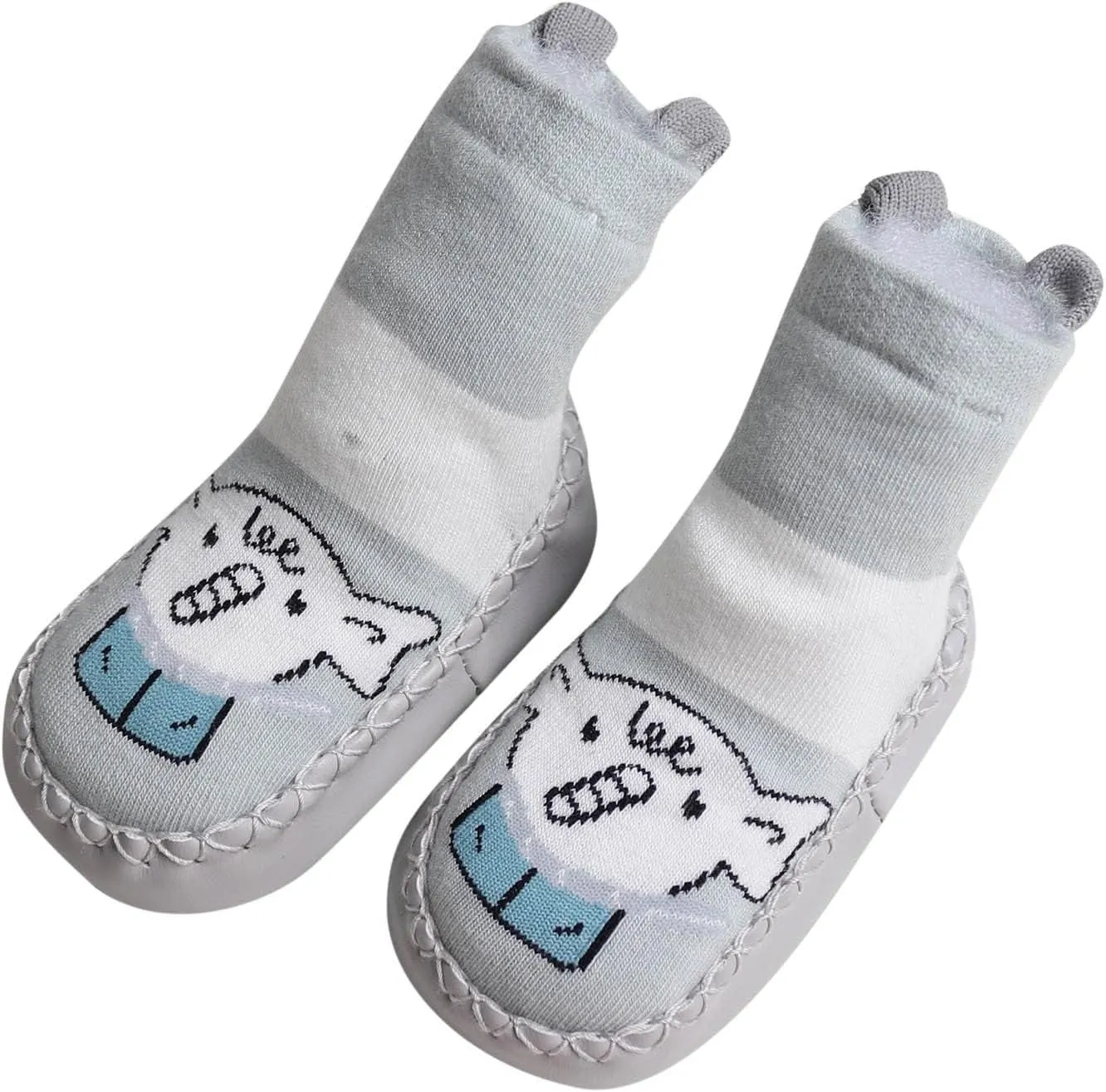 Infant Toddler Shoes Soft Sole Toddler Shoes Cartoon Animal Print Non Slip Breathable Rubber Sandals for Kids
