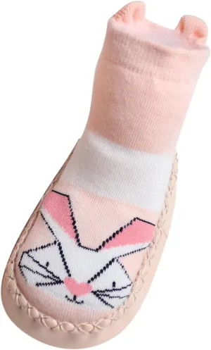 Infant Toddler Shoes Soft Sole Toddler Shoes Cartoon Animal Print Non Slip Breathable Rubber Sandals for Kids