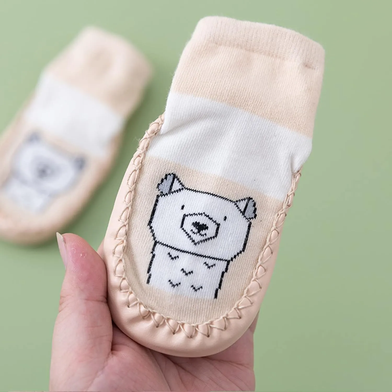 Infant Toddler Shoes Soft Sole Toddler Shoes Cartoon Animal Print Non Slip Indoor Shoes for Toddlers