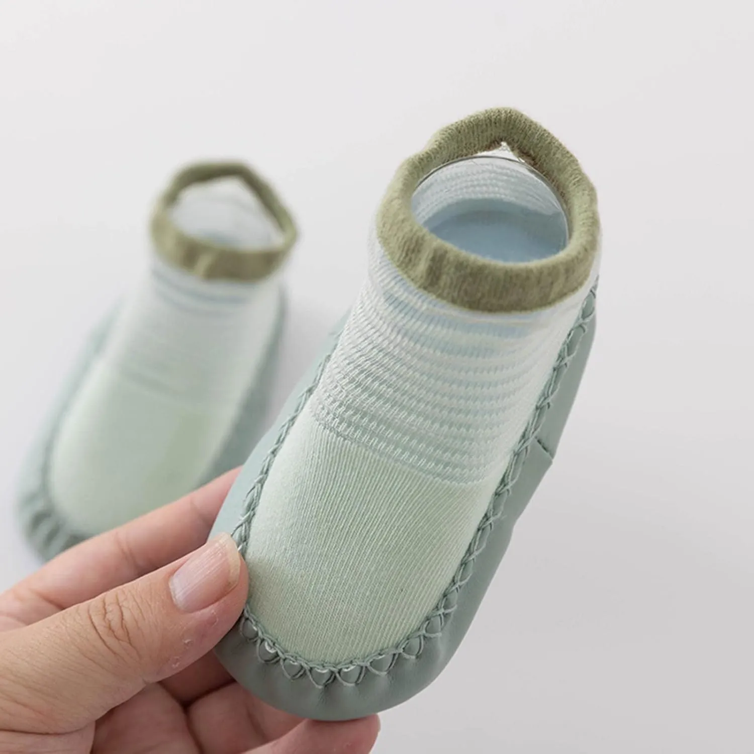 Infant Toddler Shoes Soft Sole Toddler Shoes Striped Hollow Breathable Non Slip Socks Socks Toddle Sandals