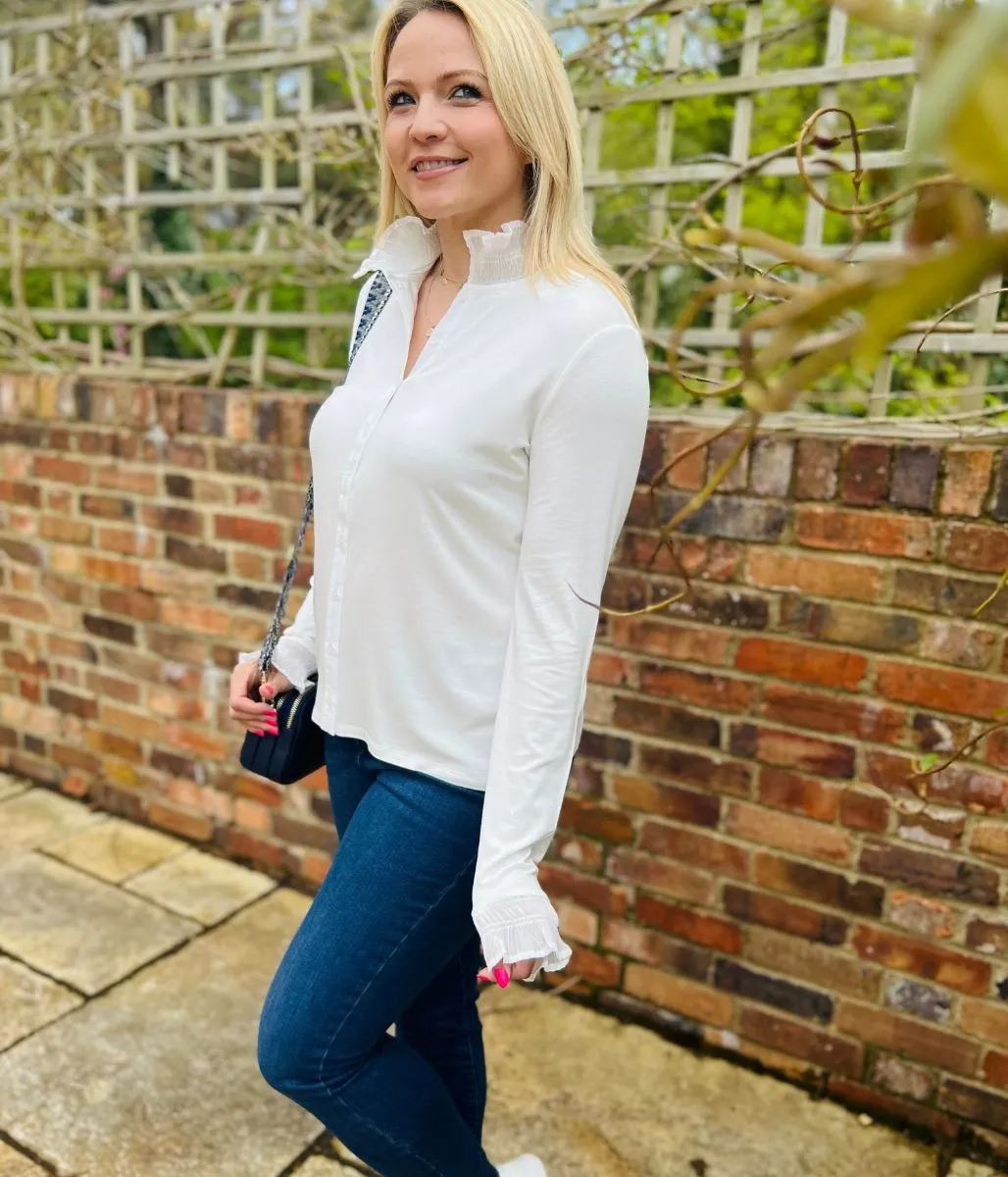 Ivory Frill Townsend Blouse