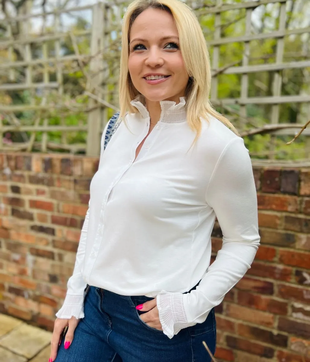 Ivory Frill Townsend Blouse
