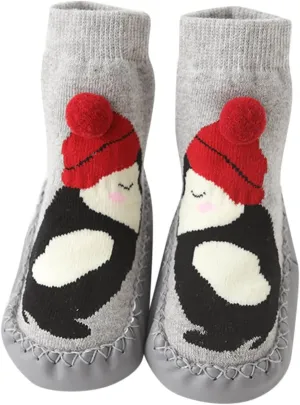 JINCAIHONG Baby Girls First Walking Shoes Non Slip Slipper Socks Infant Toddlers Sneakers with Soft Sole