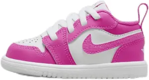 Jordan 1 Low Alt Baby/Toddler Shoes (FN7398-600, Fire Pink/White/Iris Whisper) Size 7