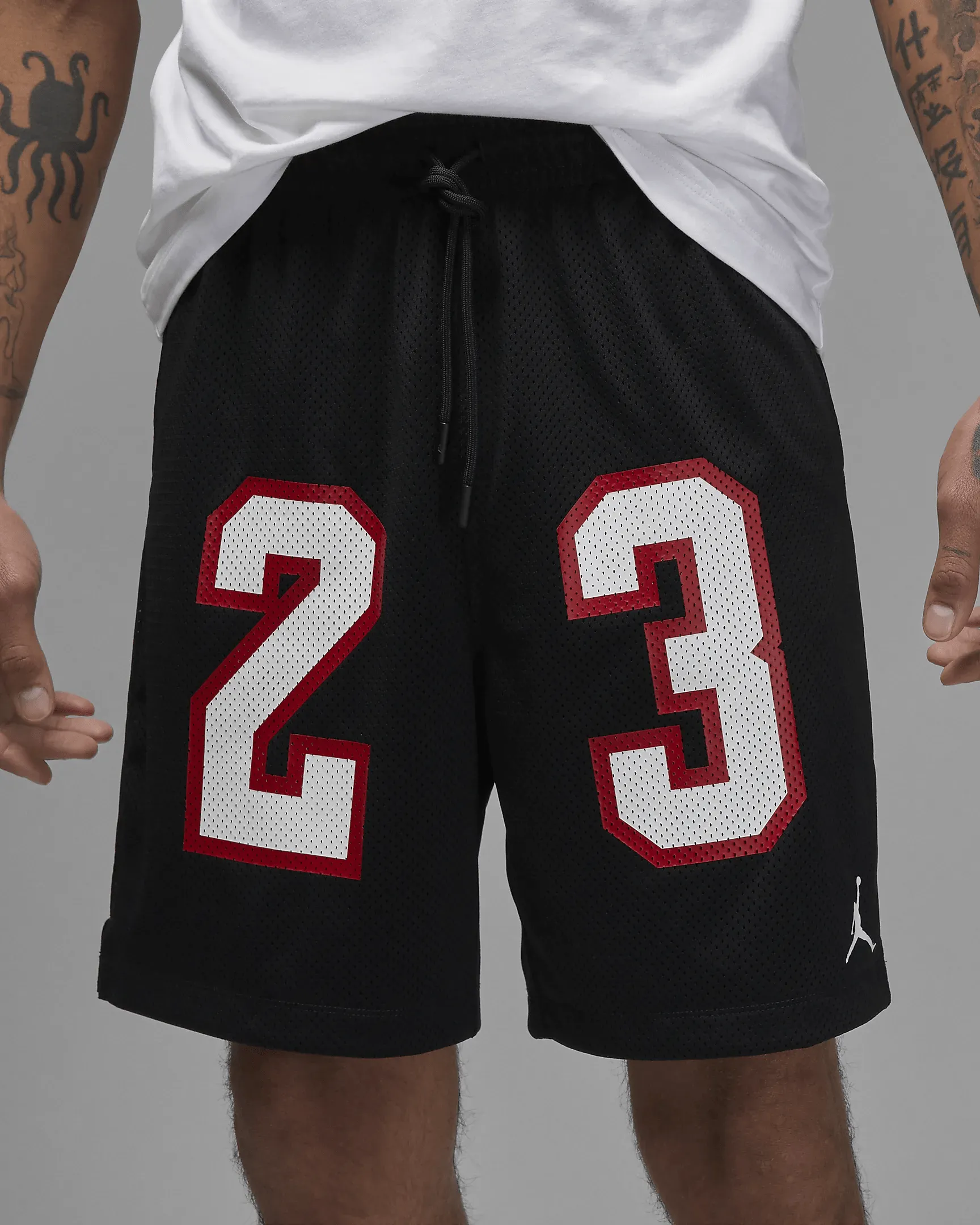 Jordan - Men - Essential Mesh Shorts - Black/White