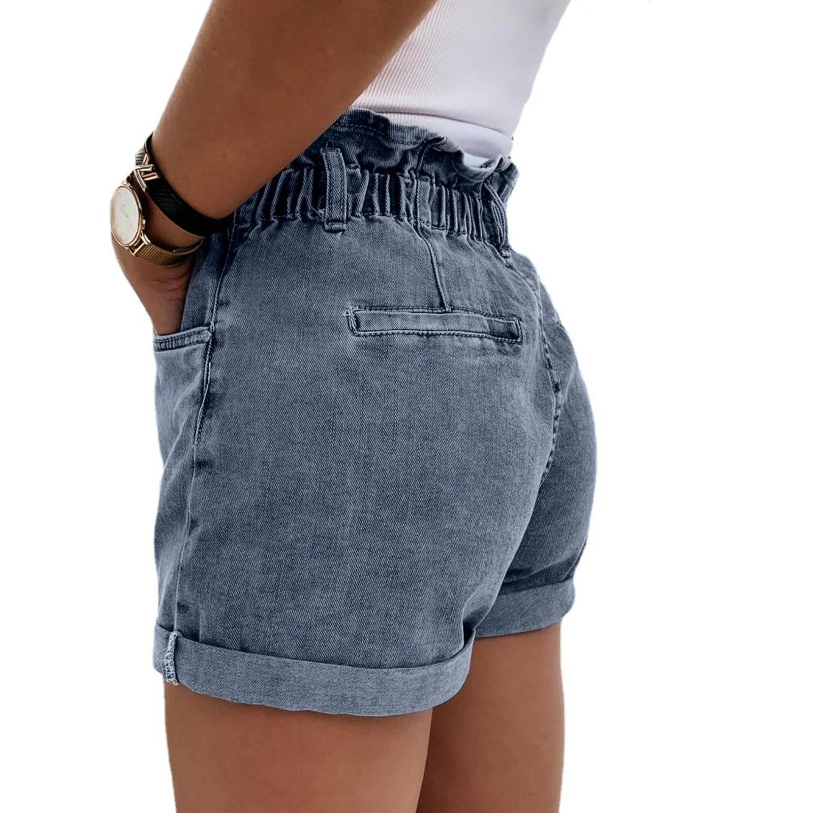 JuliaFashion - 2024 Stylish High Waist Western Fashion Short